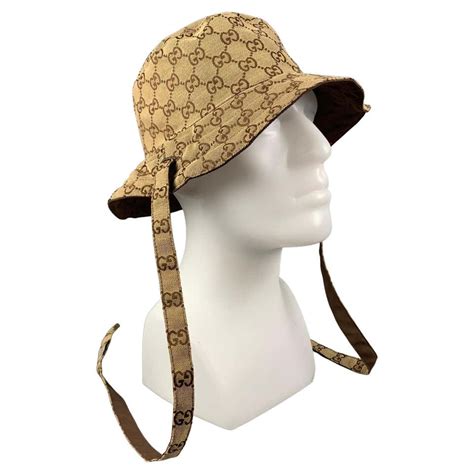 tan gucci bucket hat|gucci bucket hat for sale.